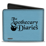 Bi-Fold Wallet - THE APOTHECARY DIARIES Lady Lihua Wise Consort Pose and Title Logo Blue