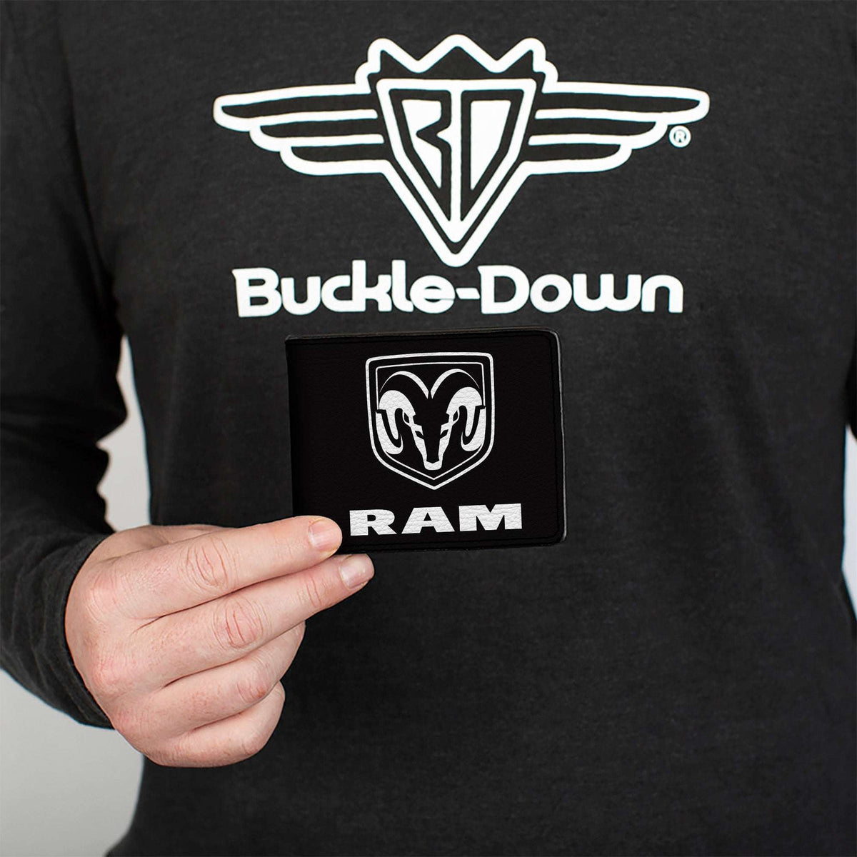 Bi-Fold Wallet - RAM Logo + Americana Camo Black White Red Blue