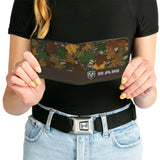 Bi-Fold Wallet - RAM Logo Leaf Camo Browns Greens Silvers