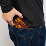 Bi-Fold Wallet - Harry Potter Gryffindor Crest Camo Gold Reds - Buckle-Down - Flyclothing LLC