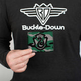 Bi-Fold Wallet - Harry Potter Slytherin Crest Camo Green Gray Black