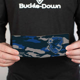 Bi-Fold Wallet - Harry Potter Ravenclaw Crest Camo Blues Grays - Buckle-Down - Flyclothing LLC