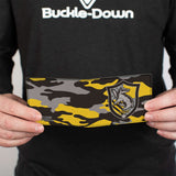Bi-Fold Wallet - Harry Potter Hufflepuff Crest Camo Yellow Grays Black - Buckle-Down - Flyclothing LLC