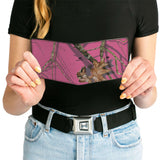 Bi-Fold Wallet - Mossy Oak Country Roots Camo Fuchsia - Buckle-Down - Flyclothing LLC