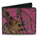 Bi-Fold Wallet - Mossy Oak Country Roots Camo Fuchsia - Buckle-Down - Flyclothing LLC