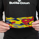 Bi-Fold Wallet - Superman Shield Camo Yellow Gray Blue Red - Buckle-Down - Flyclothing LLC