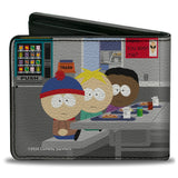 Bi-Fold Wallet - South Park Boys Group Cafeteria Table Scene - Buckle-Down - Flyclothing LLC