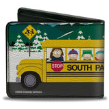 Bi-Fold Wallet - SOUTH PARK ELEMENTARY School Bus Character Group Scene