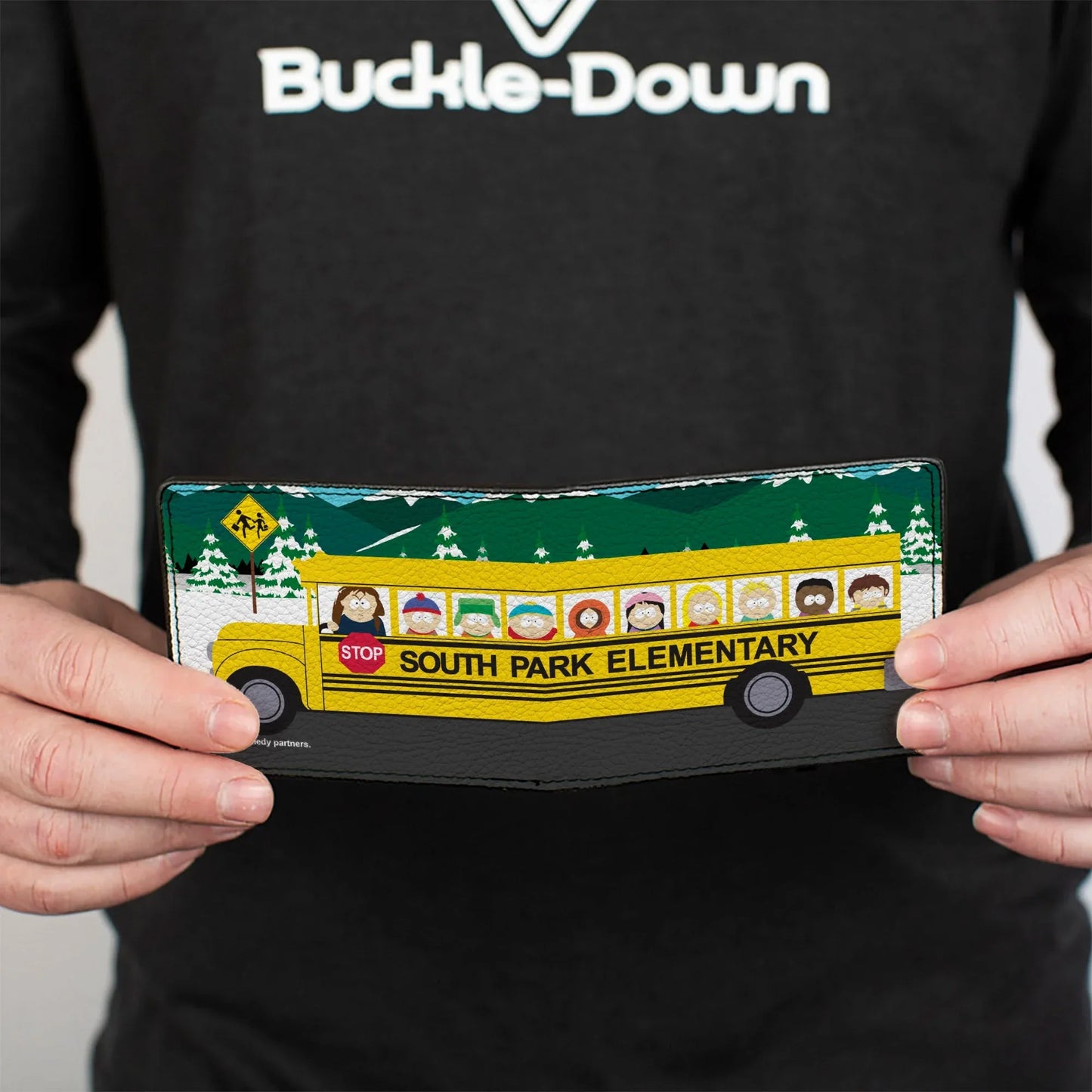 Bi-Fold Wallet - SOUTH PARK ELEMENTARY School Bus Character Group Scene