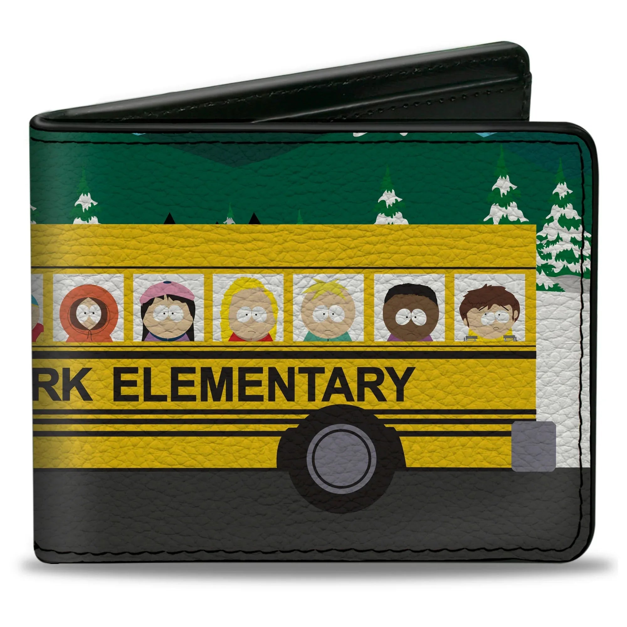 Bi-Fold Wallet - SOUTH PARK ELEMENTARY School Bus Character Group Scene