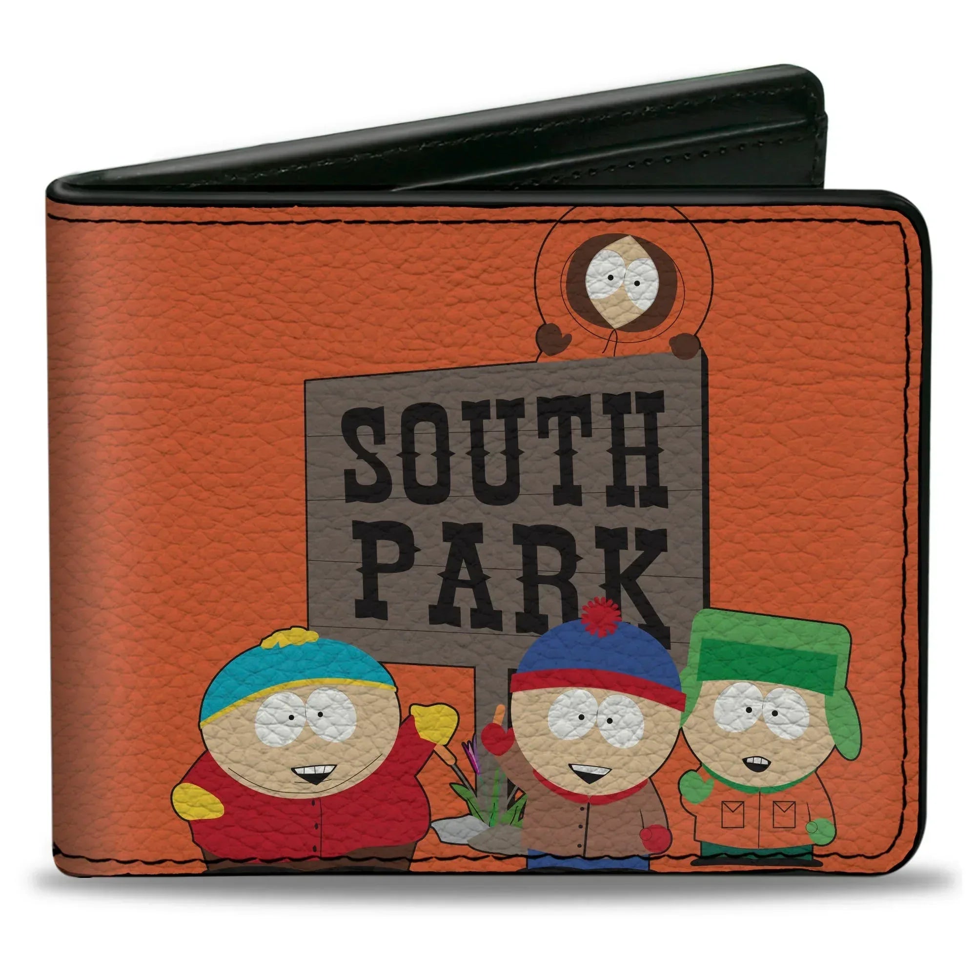 Bi-Fold Wallet - SOUTH PARK Sign Group Pose Orange - Buckle-Down - Flyclothing LLC