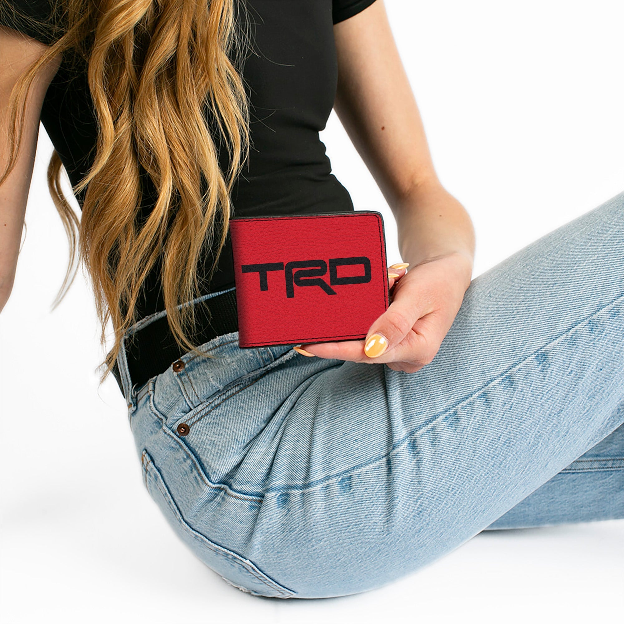 Bi-Fold Wallet - Toyota Racing Development TRD Logo Red/Black