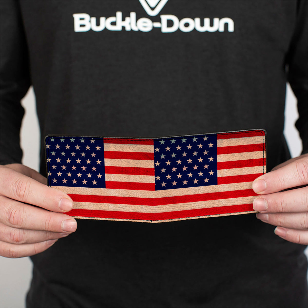 Bi-Fold Wallet - American Flag Weathered Color