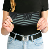 Bi-Fold Wallet - Americana Stars & Stripes Weathered Black Gray - Buckle-Down - Flyclothing LLC