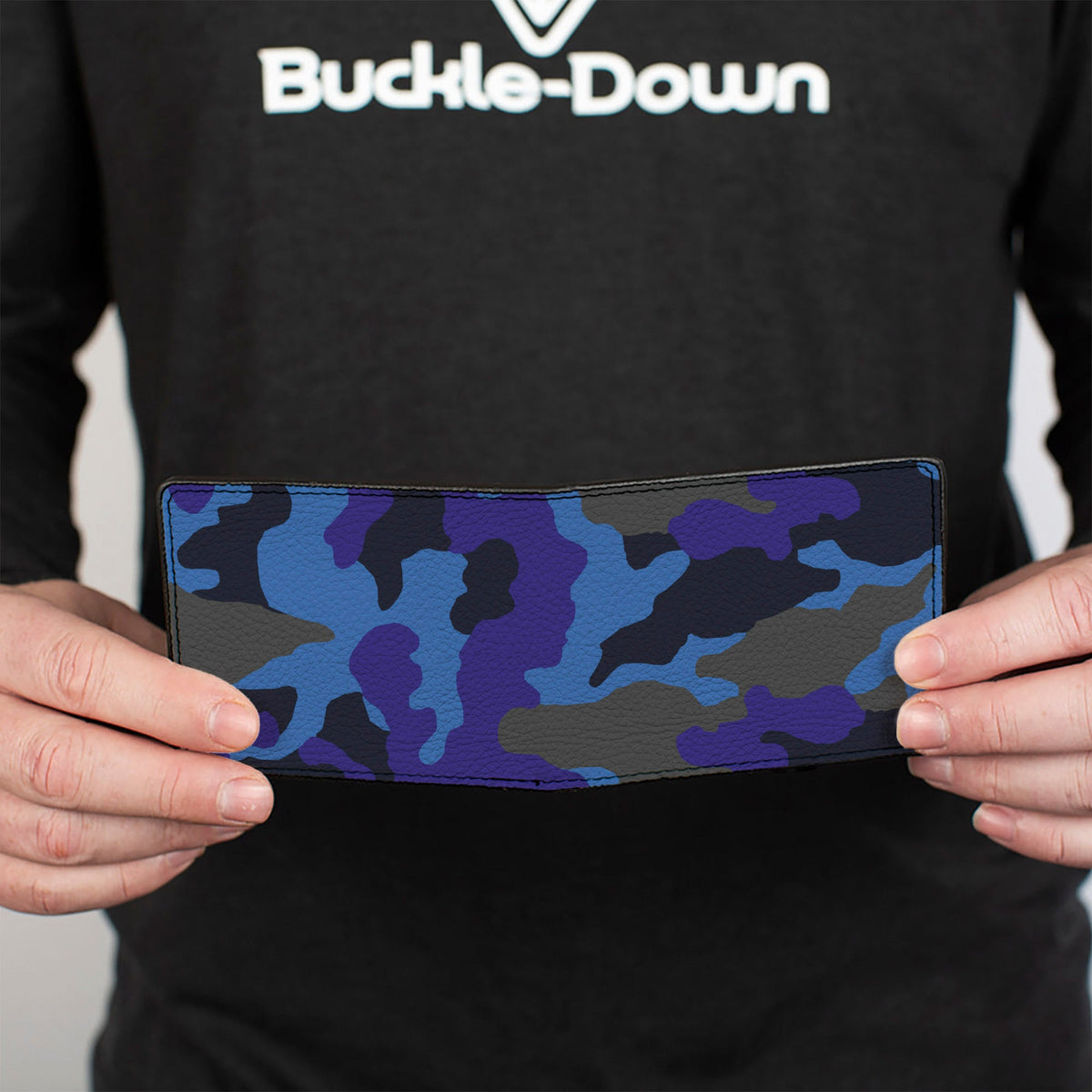 Bi-Fold Wallet - Camo Blue