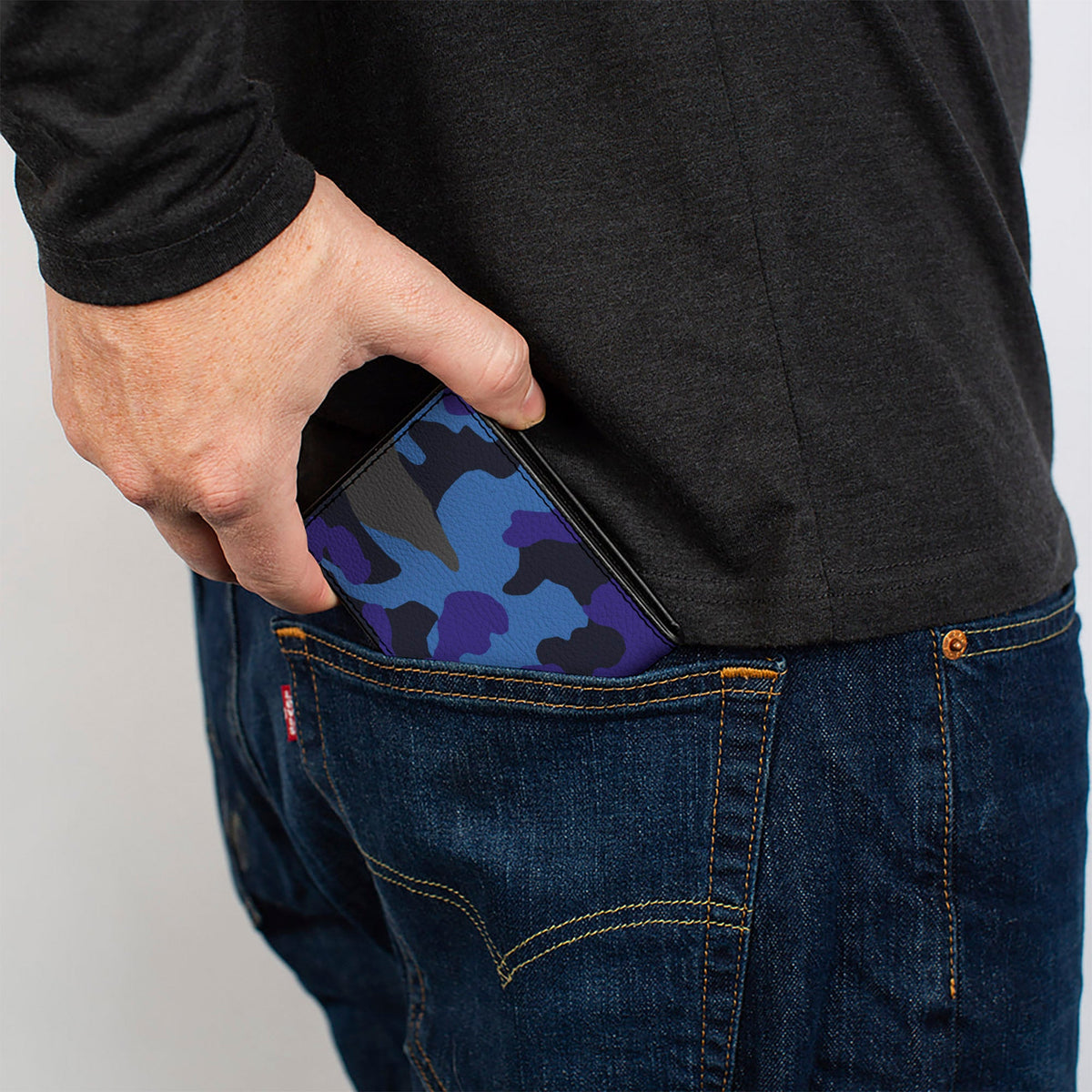 Bi-Fold Wallet - Camo Blue
