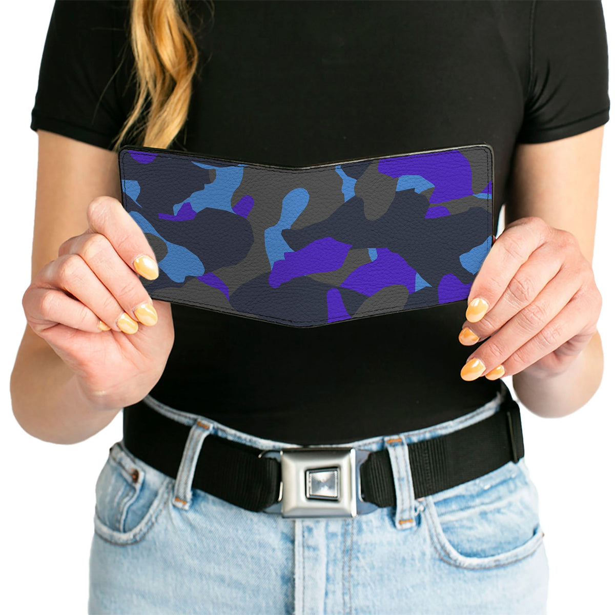 Bi-Fold Wallet - Camo Blue