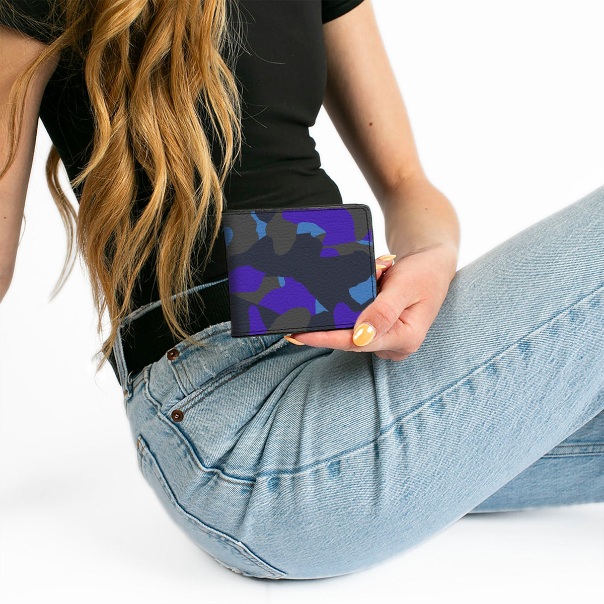Bi-Fold Wallet - Camo Blue