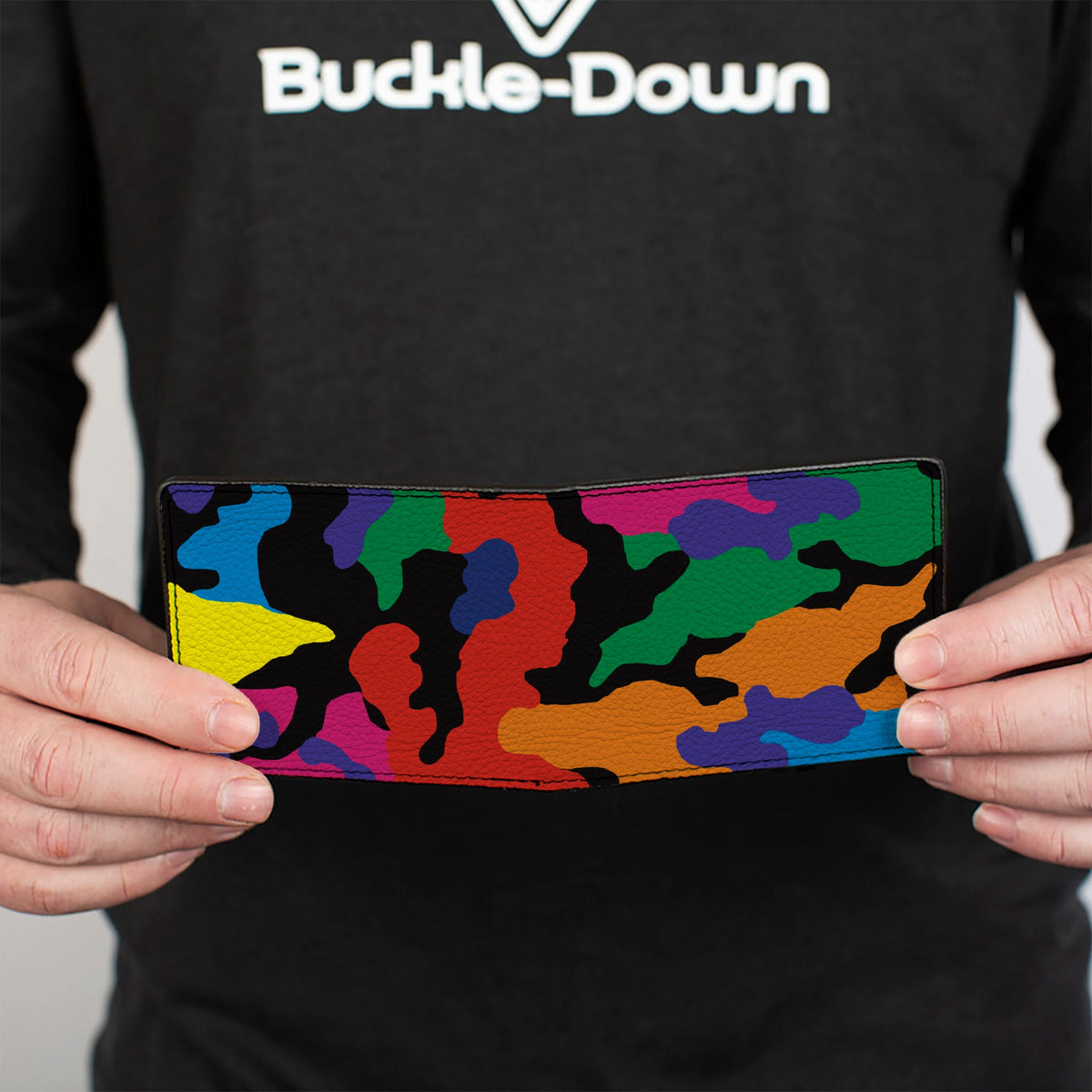 Bi-Fold Wallet - Camo Multi Neon