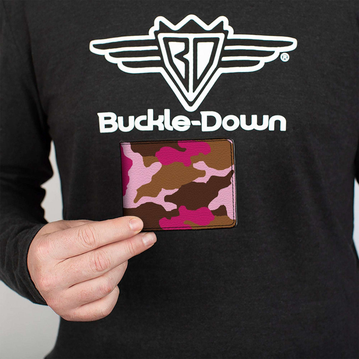 Bi-Fold Wallet - Camo Pink