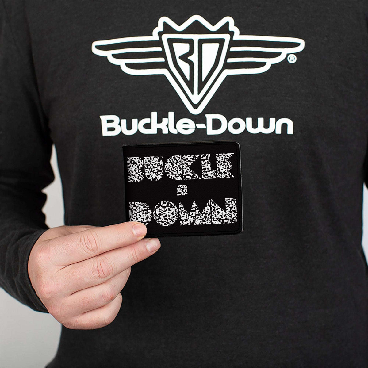 Bi-Fold Wallet - BUCKLE-DOWN Shapes Black Camo White Black