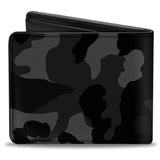 Bi-Fold Wallet - Camo Charcoal - Buckle-Down - Flyclothing LLC