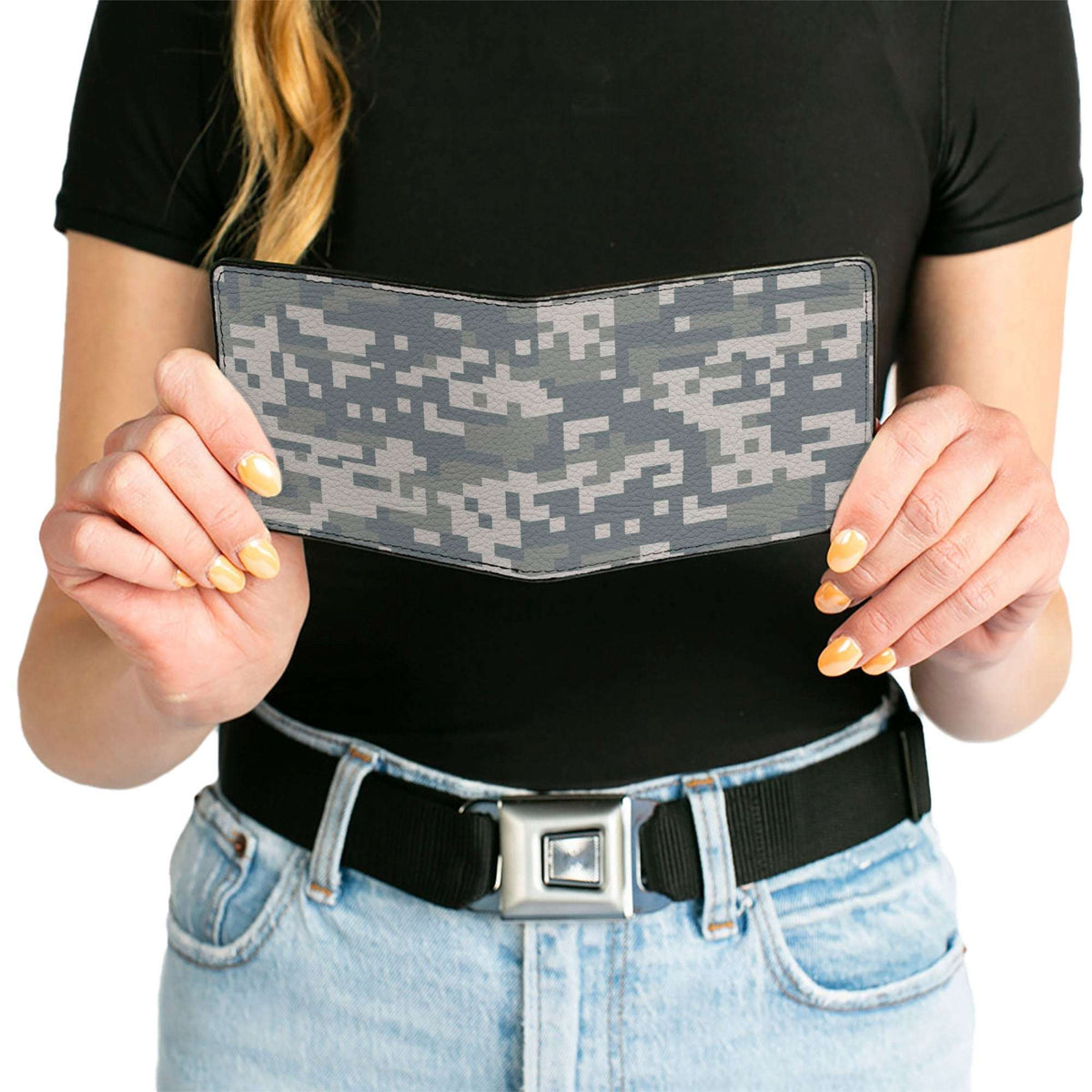 Bi-Fold Wallet - Digital Camo2 Grays - Buckle-Down - Flyclothing LLC