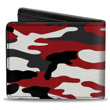Bi-Fold Wallet - Camo Red Black Gray White - Buckle-Down - Flyclothing LLC