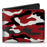 Bi-Fold Wallet - Camo Red Black Gray White - Buckle-Down - Flyclothing LLC