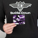 Bi-Fold Wallet - Camo Purple Black Gray White