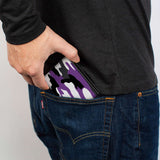 Bi-Fold Wallet - Camo Purple Black Gray White