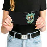 Bi-Fold Wallet - Gremlins Stripe CANNON BALL Pose Black/Yellow/Blues