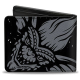 Bi-Fold Wallet - GREMLINS Gizmo and Stripe Faces Black/Red/Orange/Gray