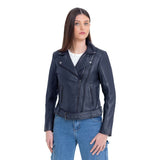 Adeline Women's Lambskin Asymmetrical Jacket
