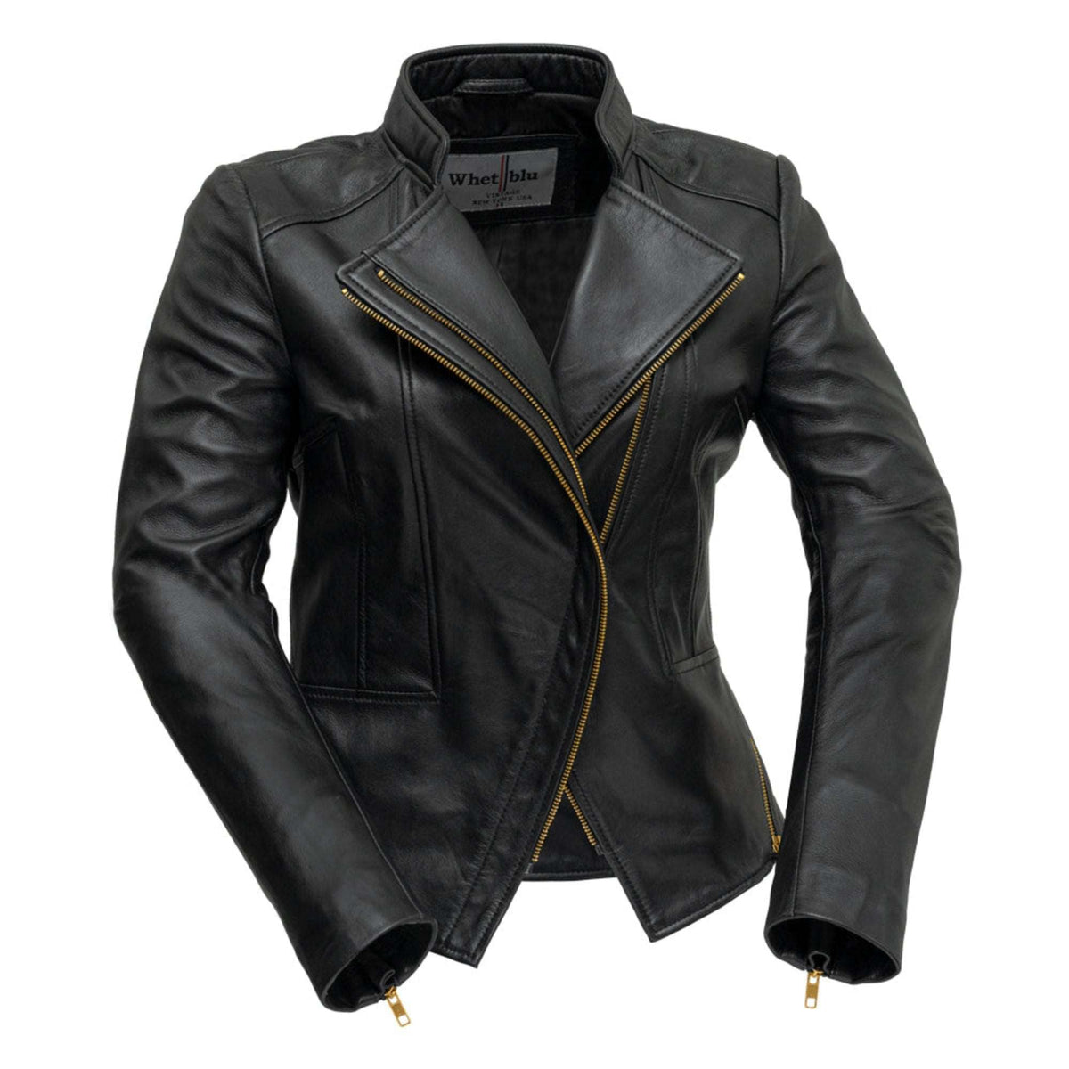 Claire Women's Lambskin Asymmetrical Jacket