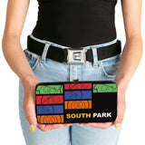 Hinged Wallet - SOUTH PARK Boys Sketch Blocks and Pose Monogram Black/Multi Color