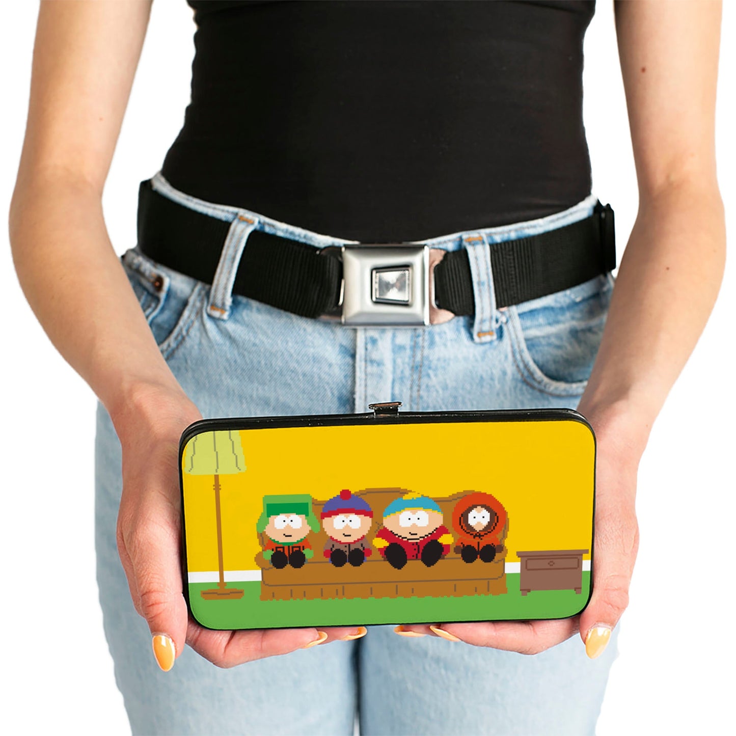 Hinged Wallet - SOUTH PARK Boys 8-Bit Couch Pose Yellow