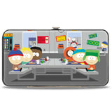 Hinged Wallet - South Park Boys Group Cafeteria Table Scene - Buckle-Down - Flyclothing LLC