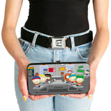 Hinged Wallet - South Park Boys Group Cafeteria Table Scene - Buckle-Down - Flyclothing LLC