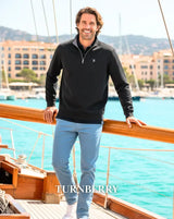 Turnberry Quarter Zip Smooth Knit - White Water Life - Flyclothing LLC