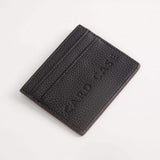 Textured Faux Leather Card Case Wallet - Madeline Love - Flyclothing LLC