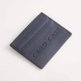 Textured Faux Leather Card Case Wallet - Madeline Love - Flyclothing LLC