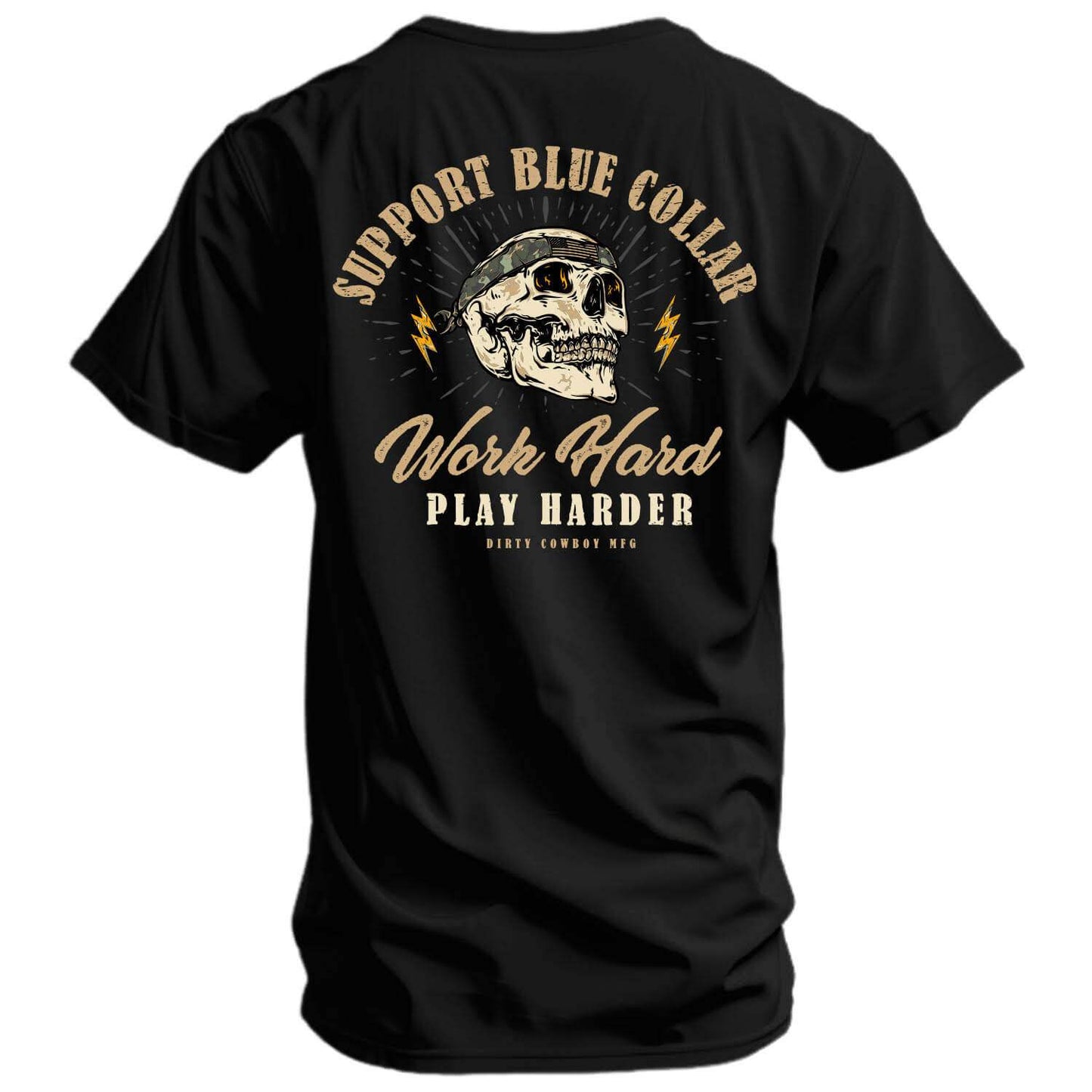 Work Hard Play Harder Men's T-Shirt - DIRTY COWBOY USA - Flyclothing LLC