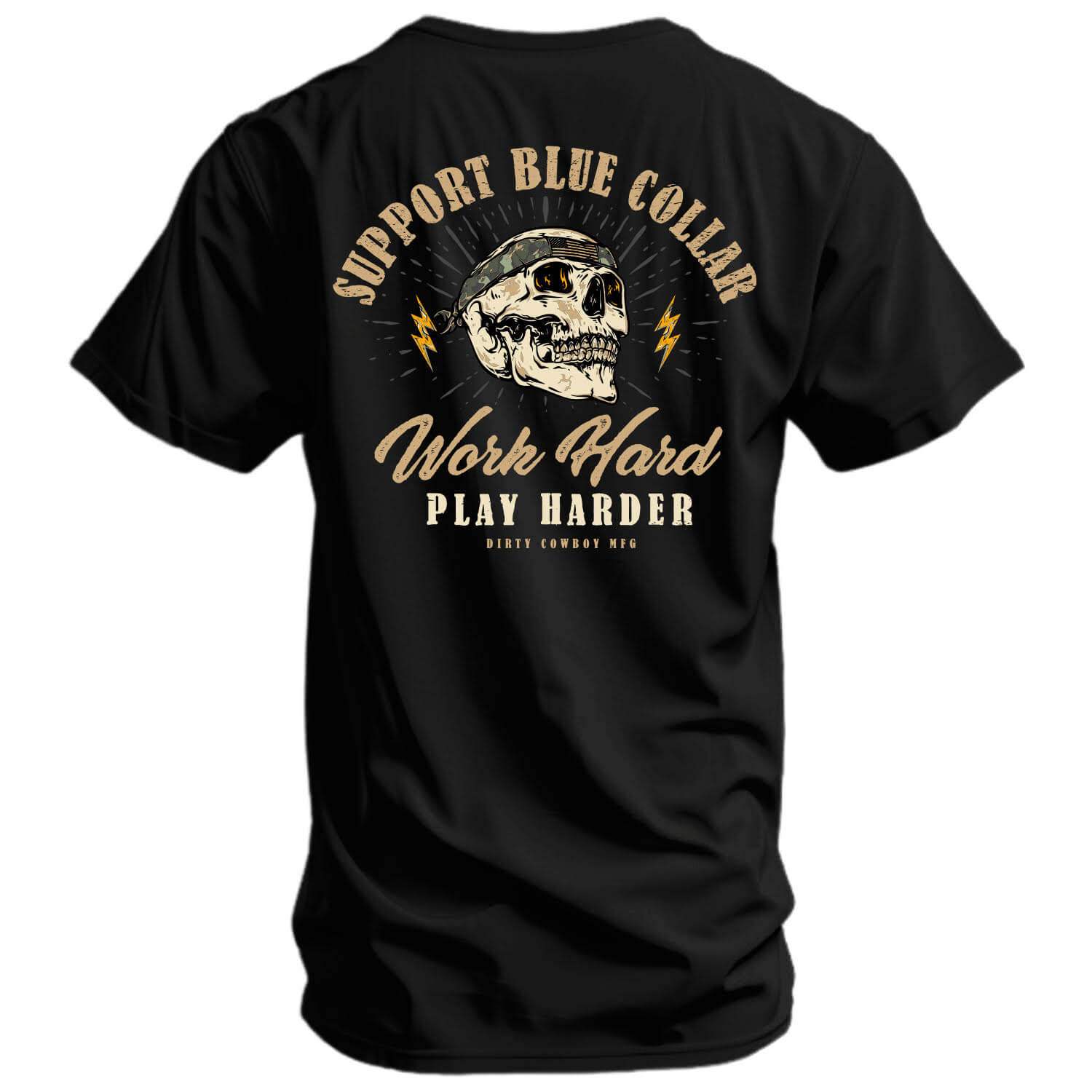 Work Hard Play Harder Men's T-Shirt - DIRTY COWBOY USA - Flyclothing LLC