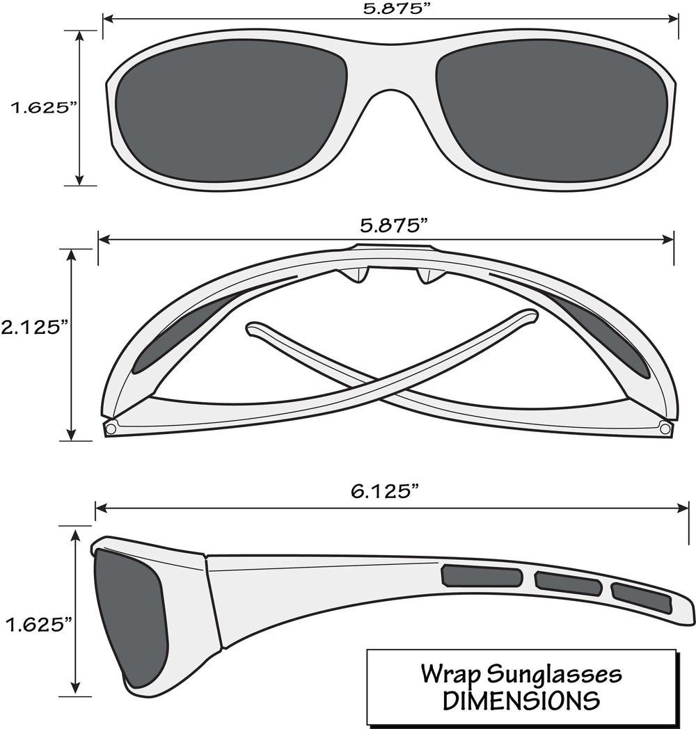 Green Bay Packers Wrap Sunglass with Visor Clip - Green Bay Packers - Flyclothing LLC