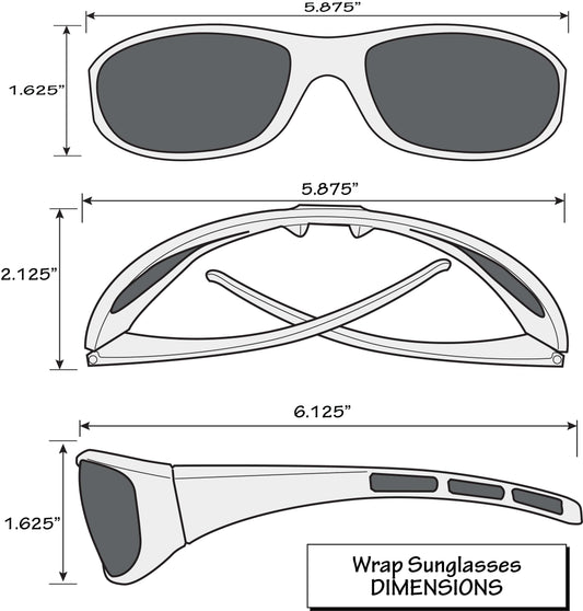 Florida Gators Wrap Sunglass with Visor Clip - Florida Gators - Flyclothing LLC