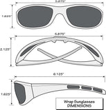 Green Bay Packers Wrap Sunglass with Visor Clip - Green Bay Packers