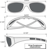 Indianapolis Colts Wrap Sunglass with Visor Clip - Indianapolis Colts - Flyclothing LLC