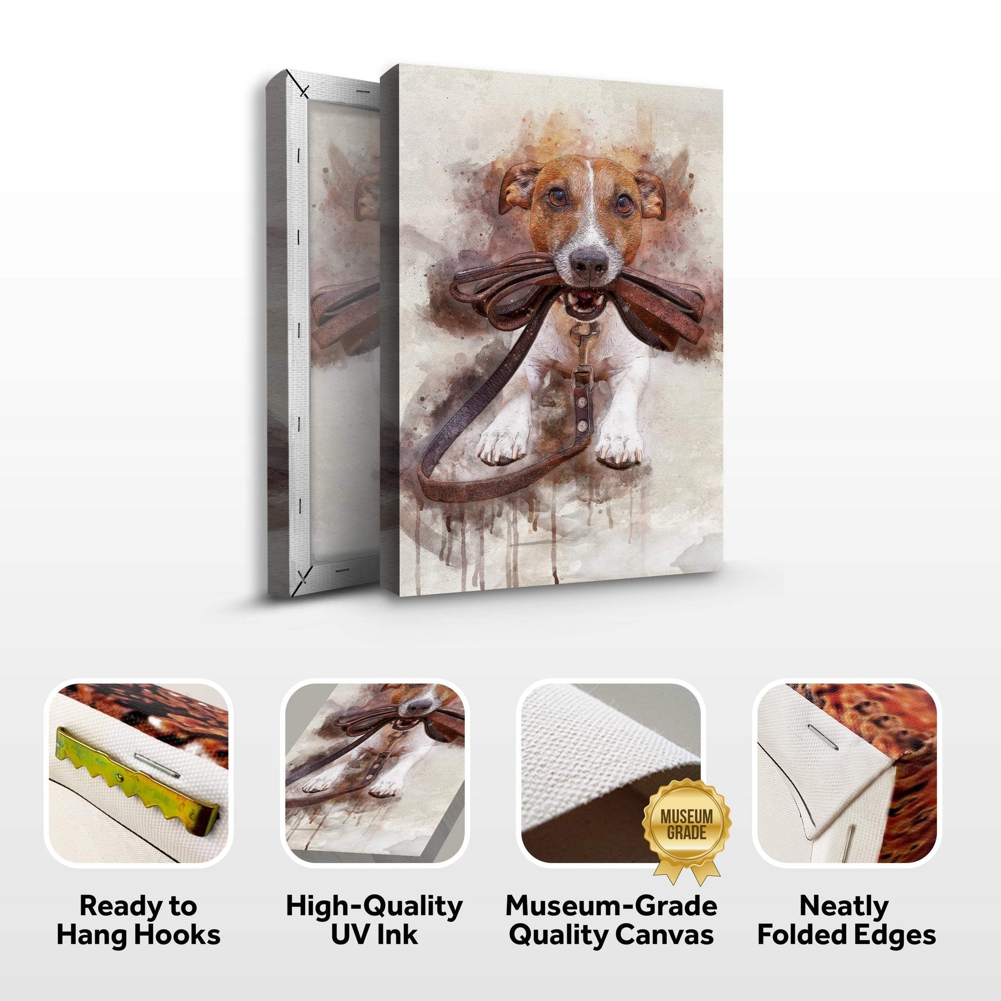 Pet Watercolor Portrait Sign III - Tailored Canvases - Flyclothing LLC