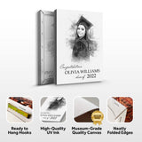 Graduation Photo Pencil Sketch Portrait Sign - Tailored Canvases - Flyclothing LLC